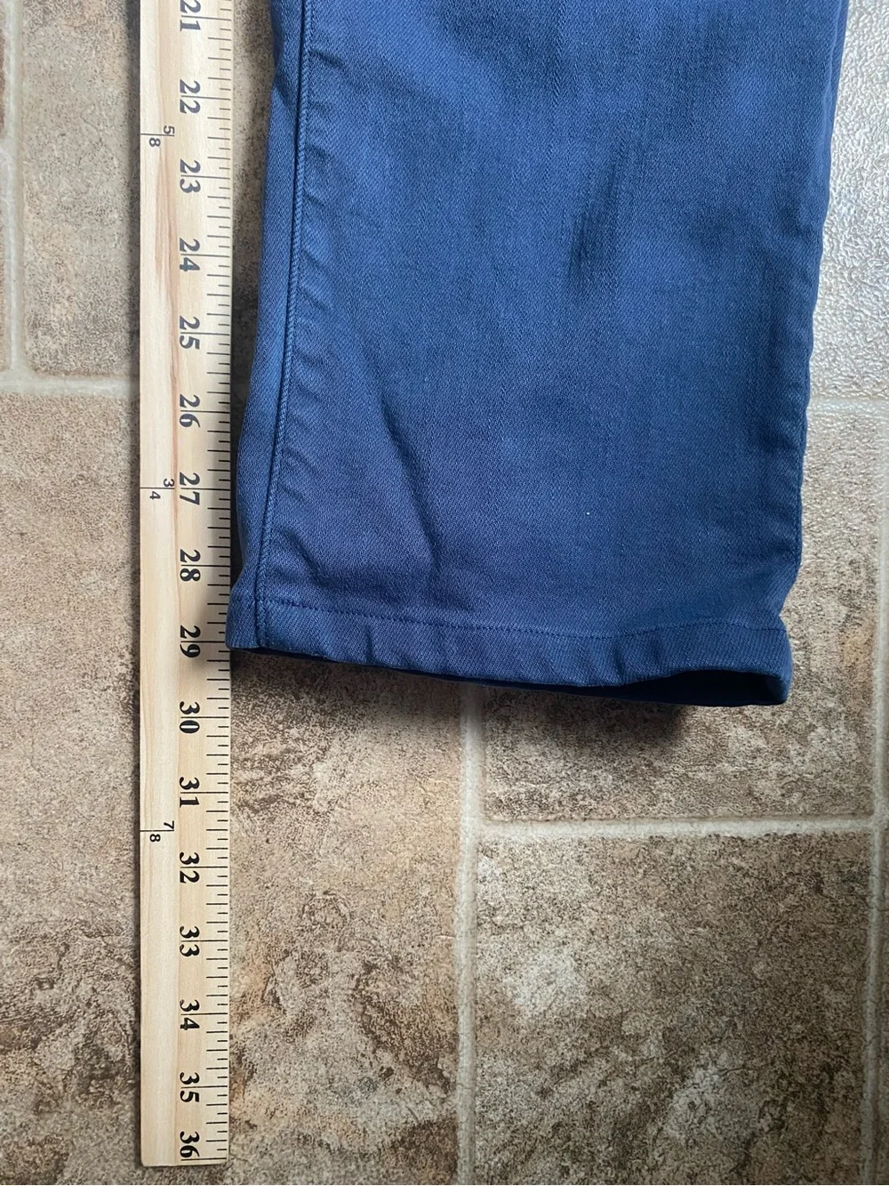 7 For All Mankind Luxe Performance Slimmy V Jeans Mens 34x30 Dark Blue
